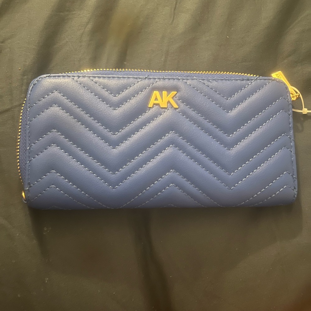 AK Blue Quilted Wallet